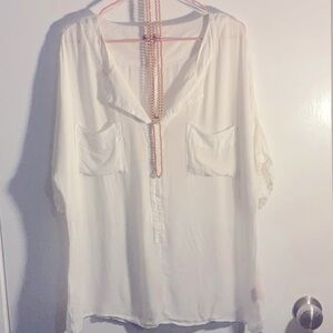 Juicy Coutour, Size XL, hips measure 42 inches. White & sexy sheer!  100% Rayon.